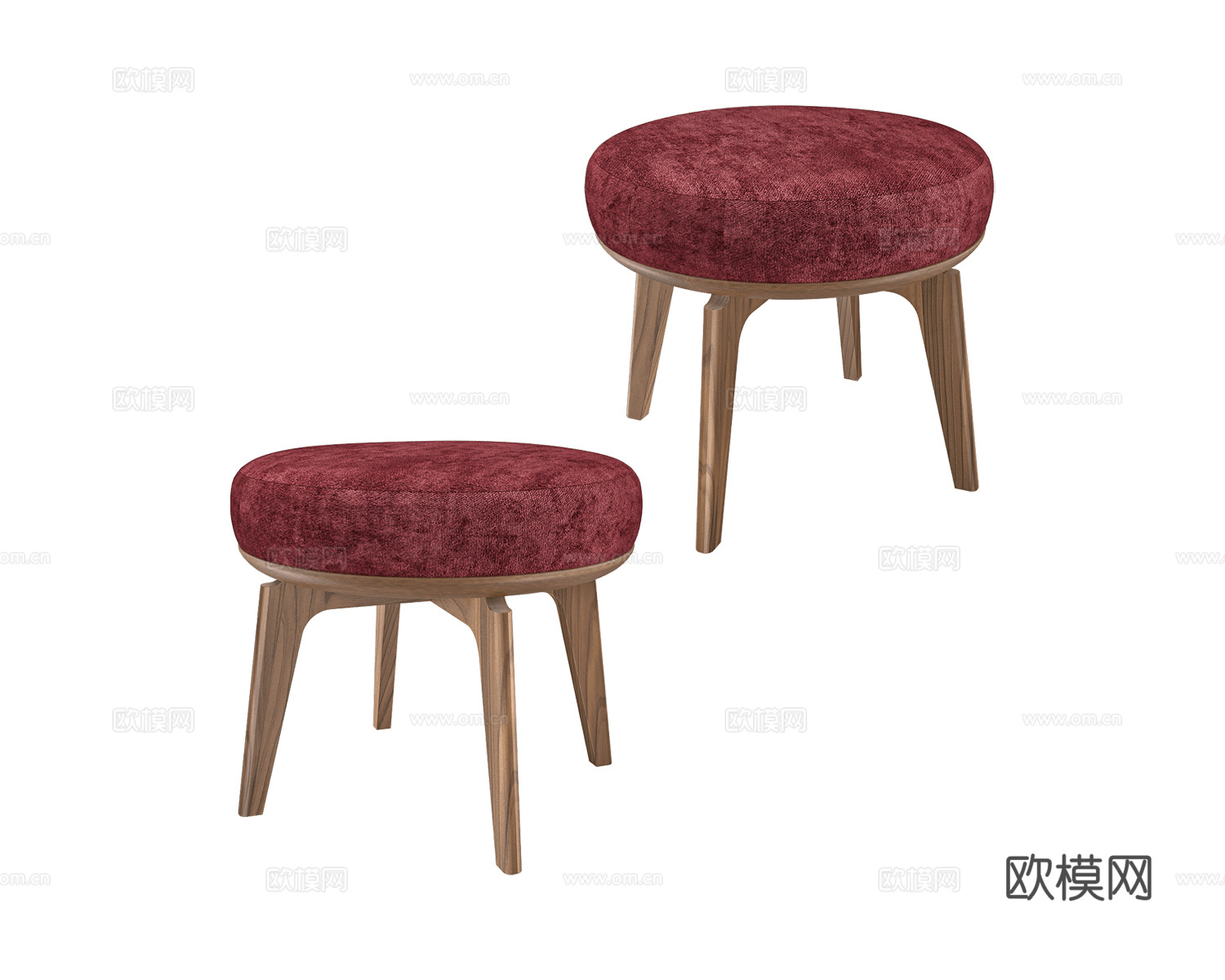 Amura 妆凳 沙发凳3d模型下载