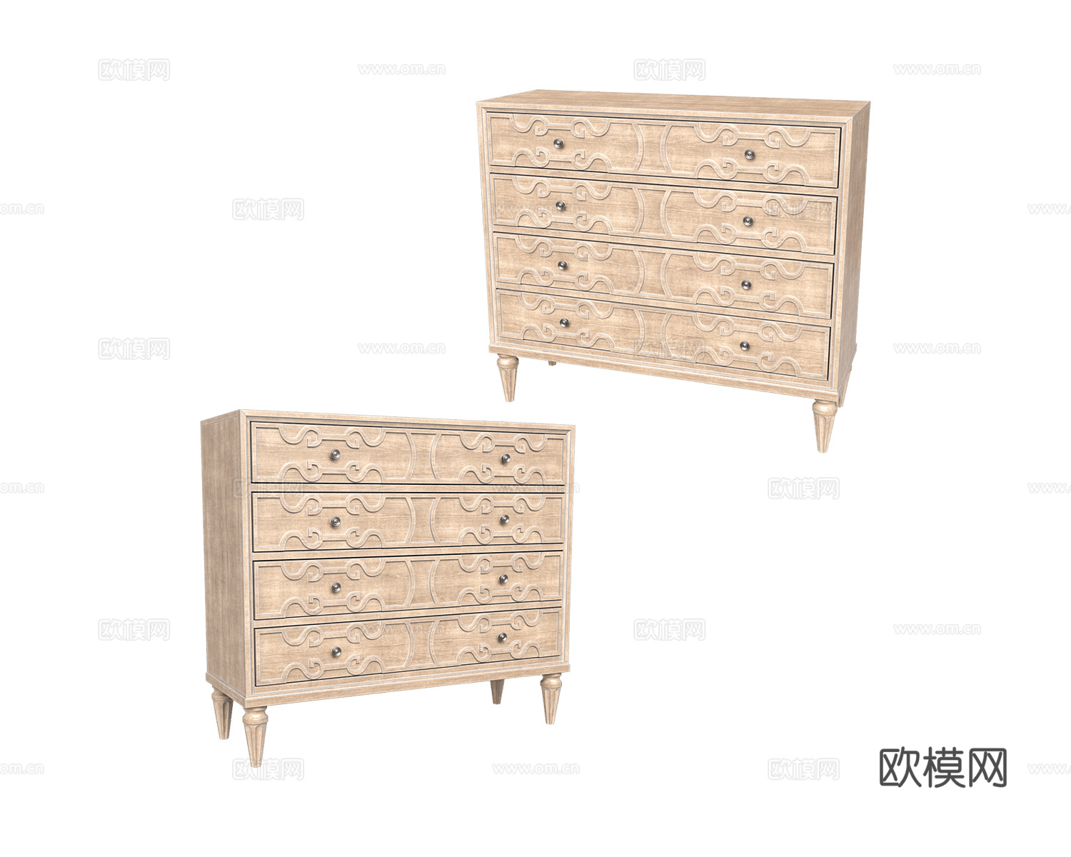 Full House 美式斗柜3d模型下载