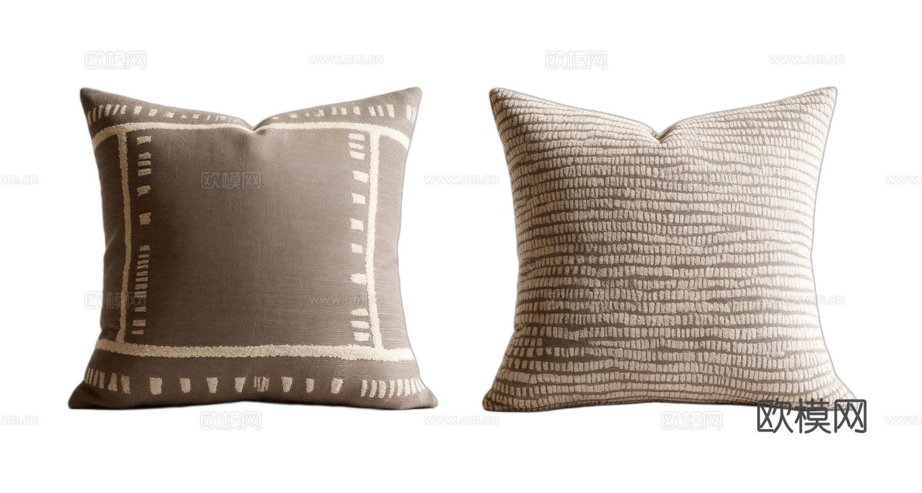 诧寂风抱枕 禅意抱枕 中式抱枕 素雅抱枕 棕色涂鸦抱枕