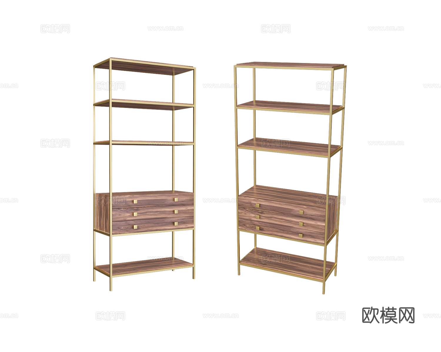 Any Home 意式书柜3d模型下载