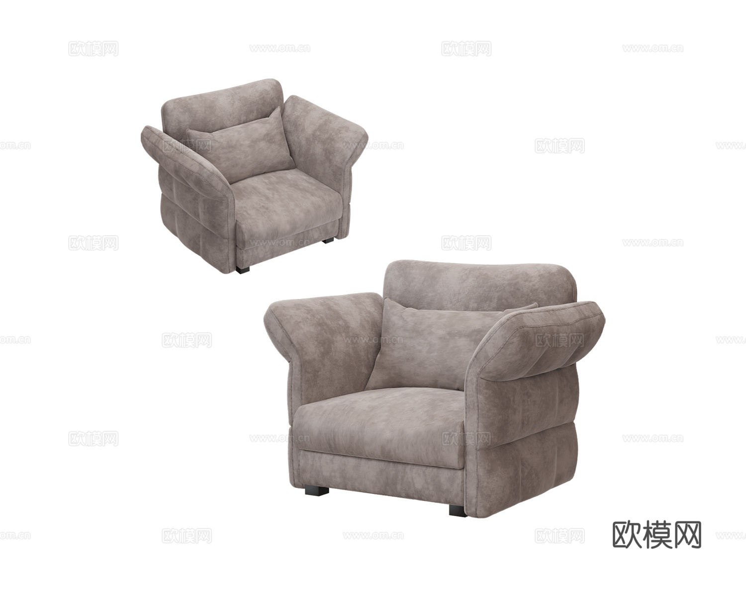 Perozzo 单人沙发3d模型下载
