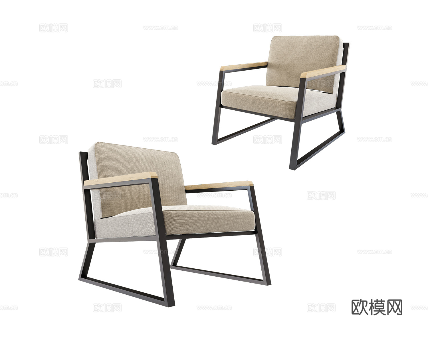 Geometria Loft 扶手椅3d模型下载