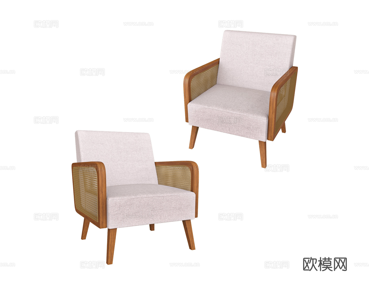 CorsaStyle 单人沙发3d模型下载