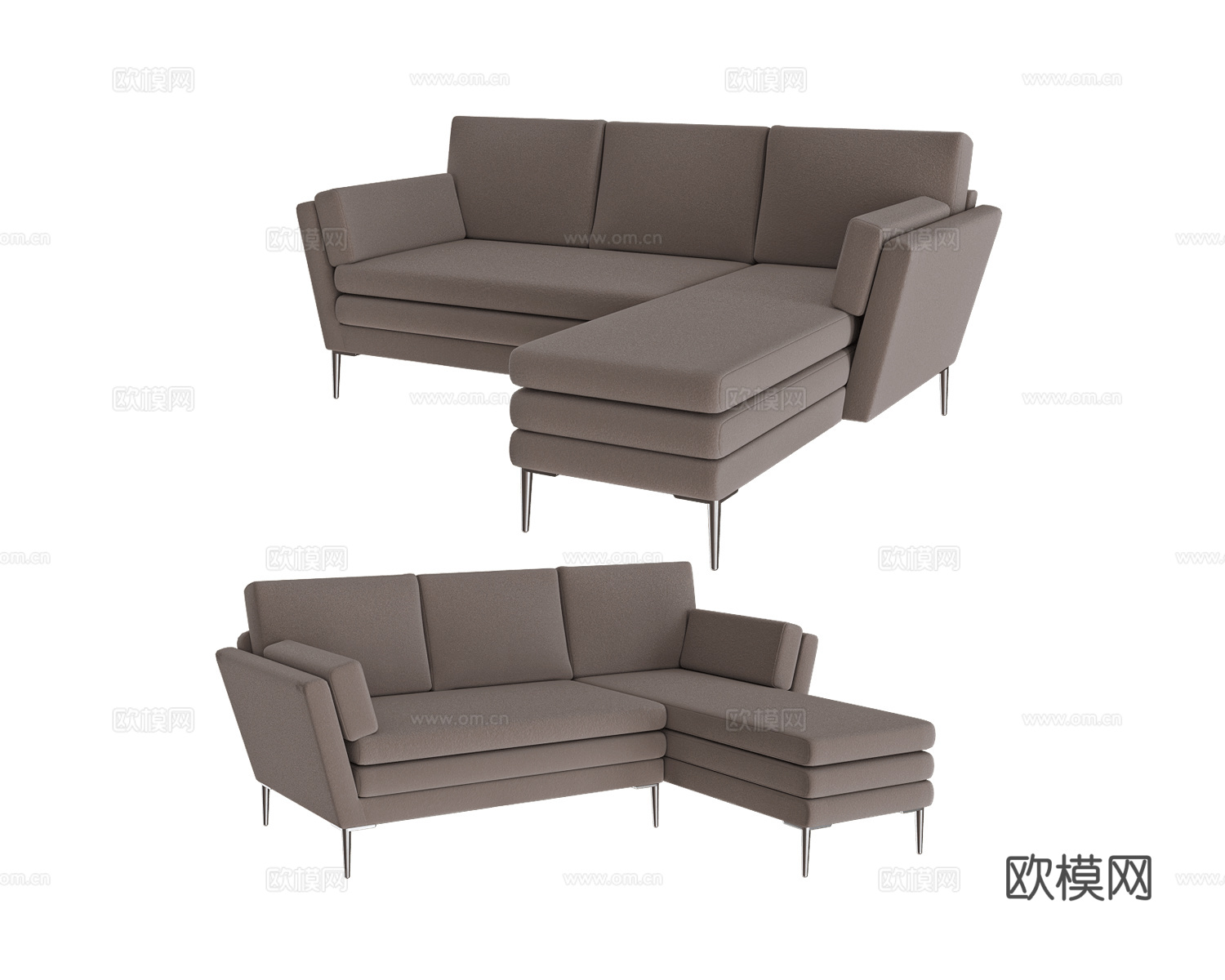 venus 转角沙发3d模型下载