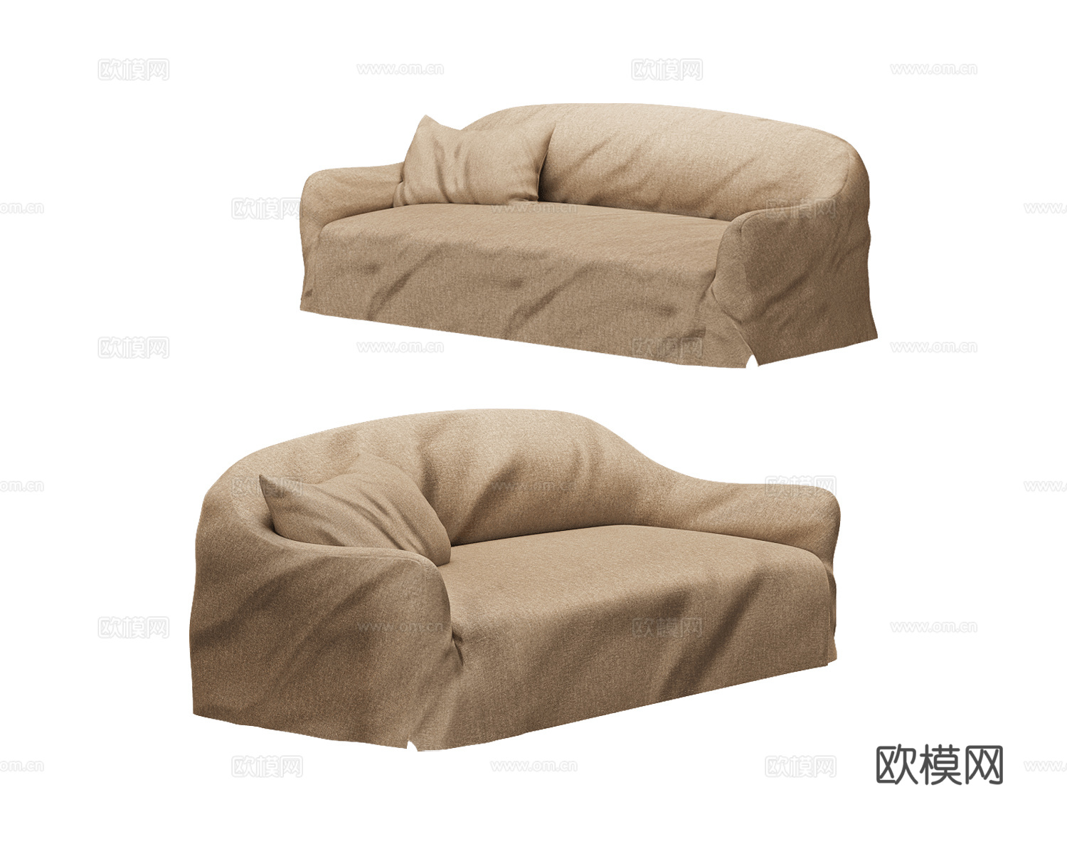 Blasco 双人沙发3d模型下载