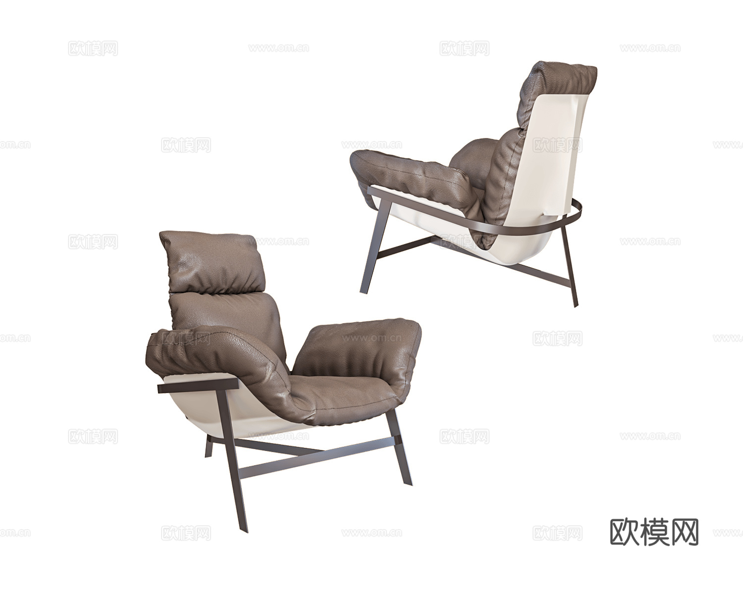 Arketipo 休闲椅3d模型下载（渲染图1）