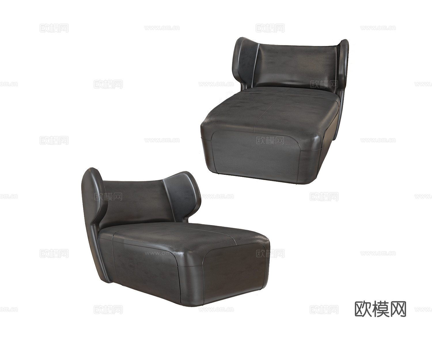 Ceccotti Collezioni 意式单人沙发3d模型下载