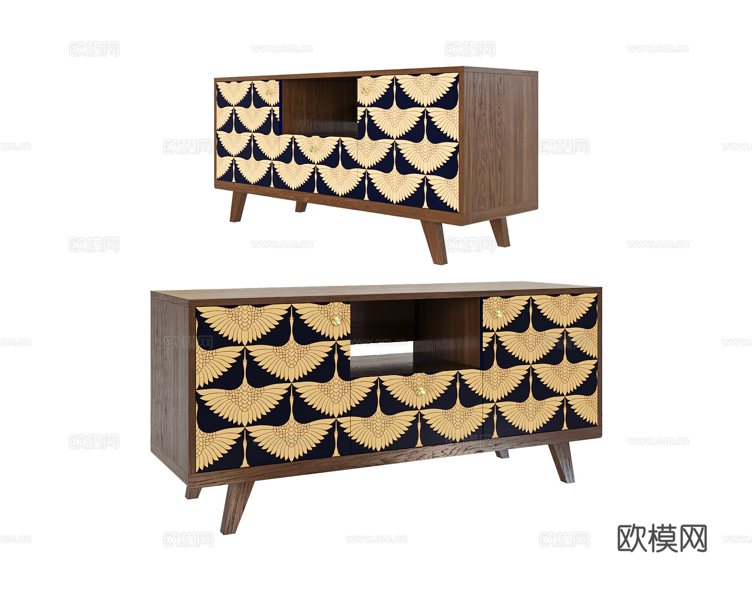 The IDEA 斗柜 边柜3d模型下载