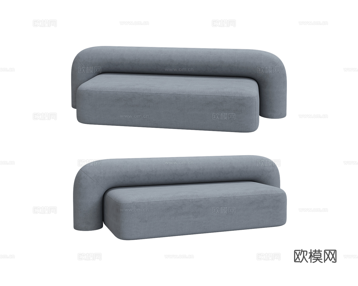 Artu 现代双人沙发3d模型下载