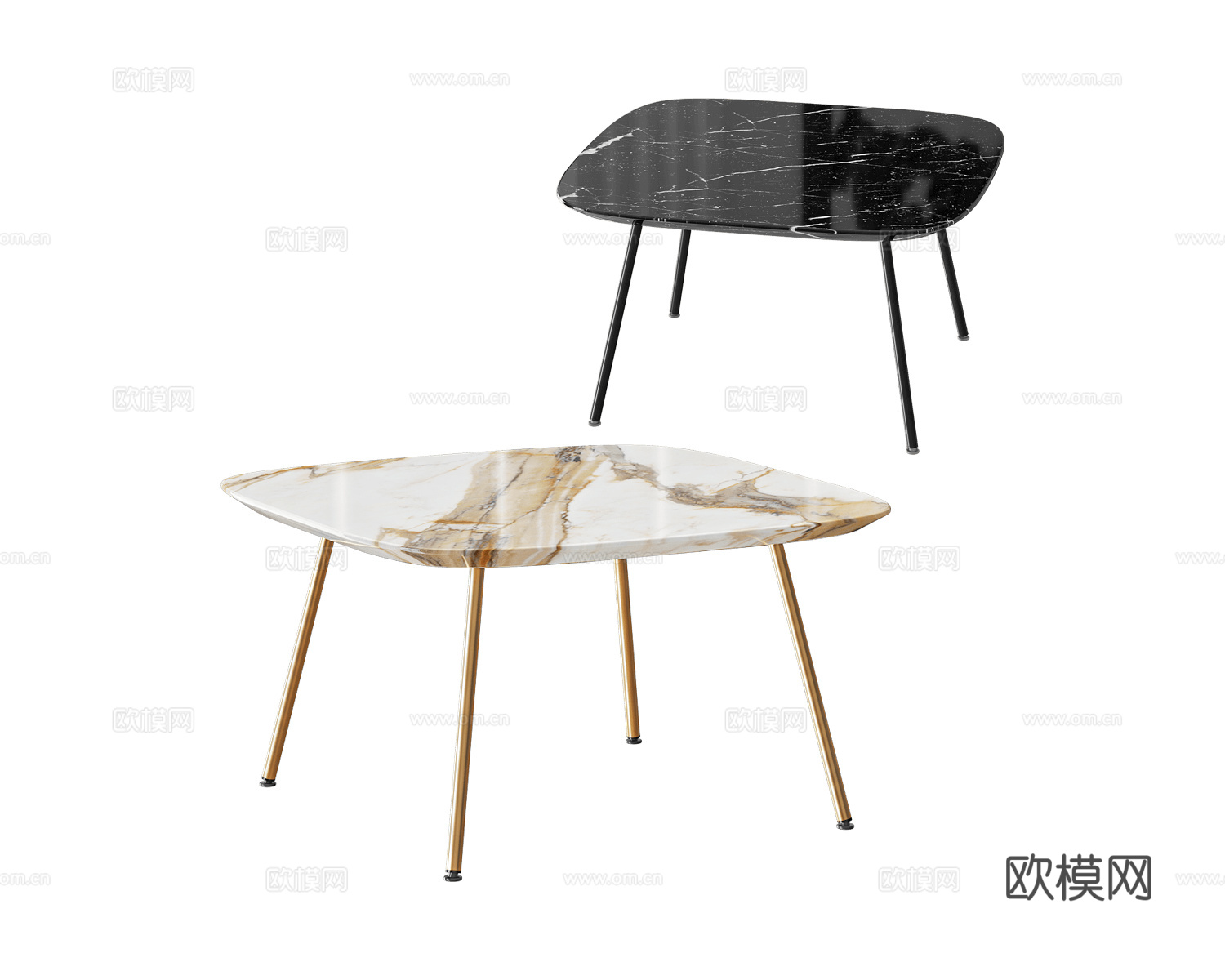 Paola Zani 大理石茶几3d模型下载