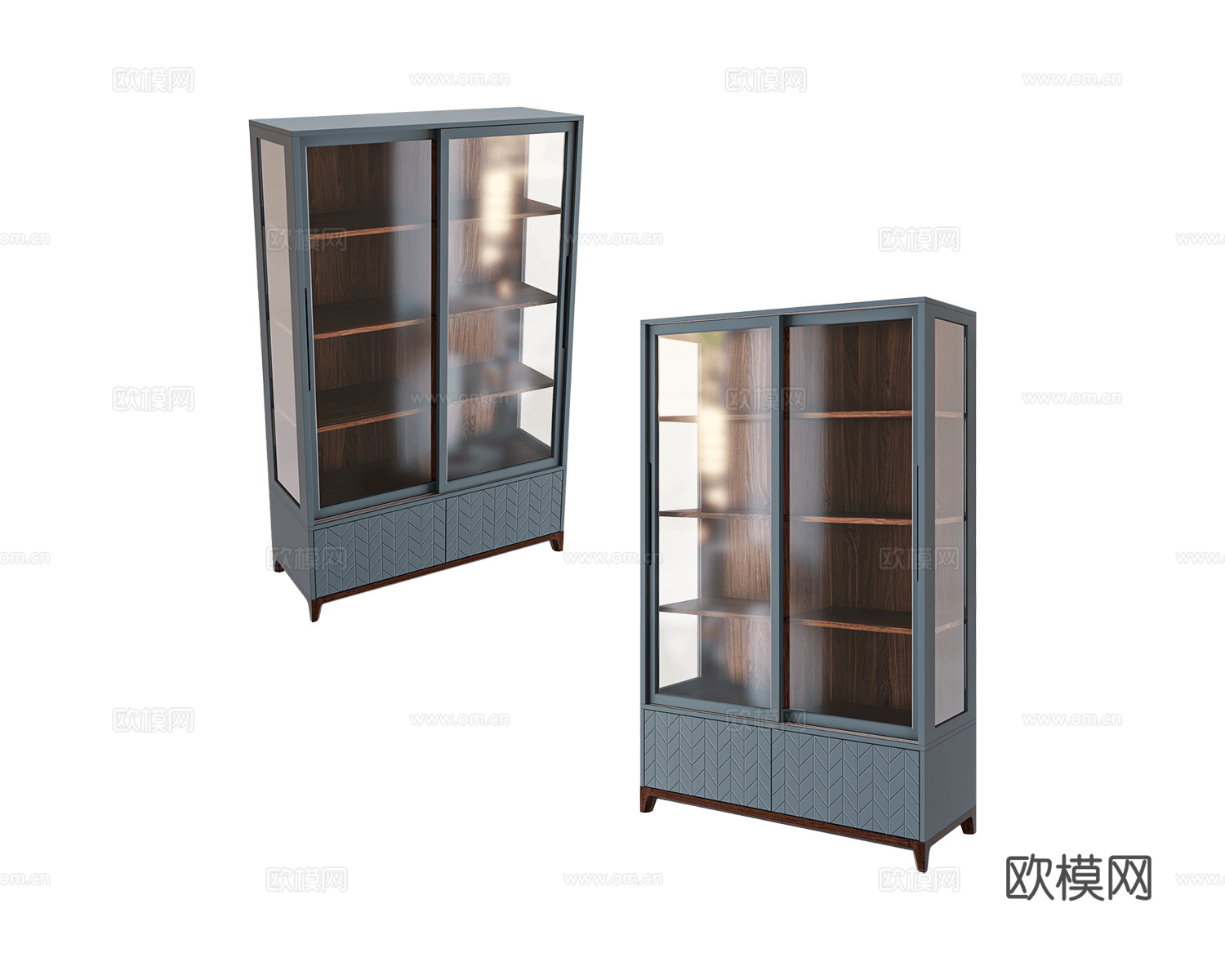 The IDEA 玻璃碗柜3d模型下载