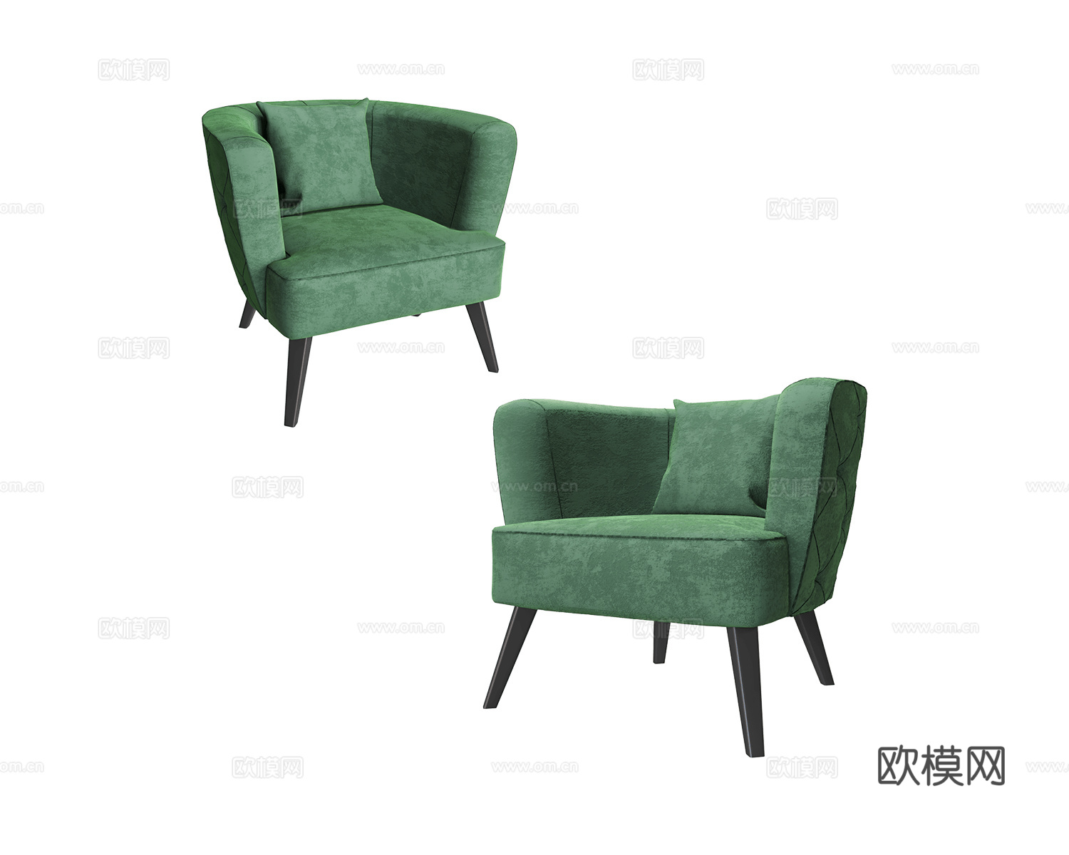 ZZOK 单人沙发3d模型下载