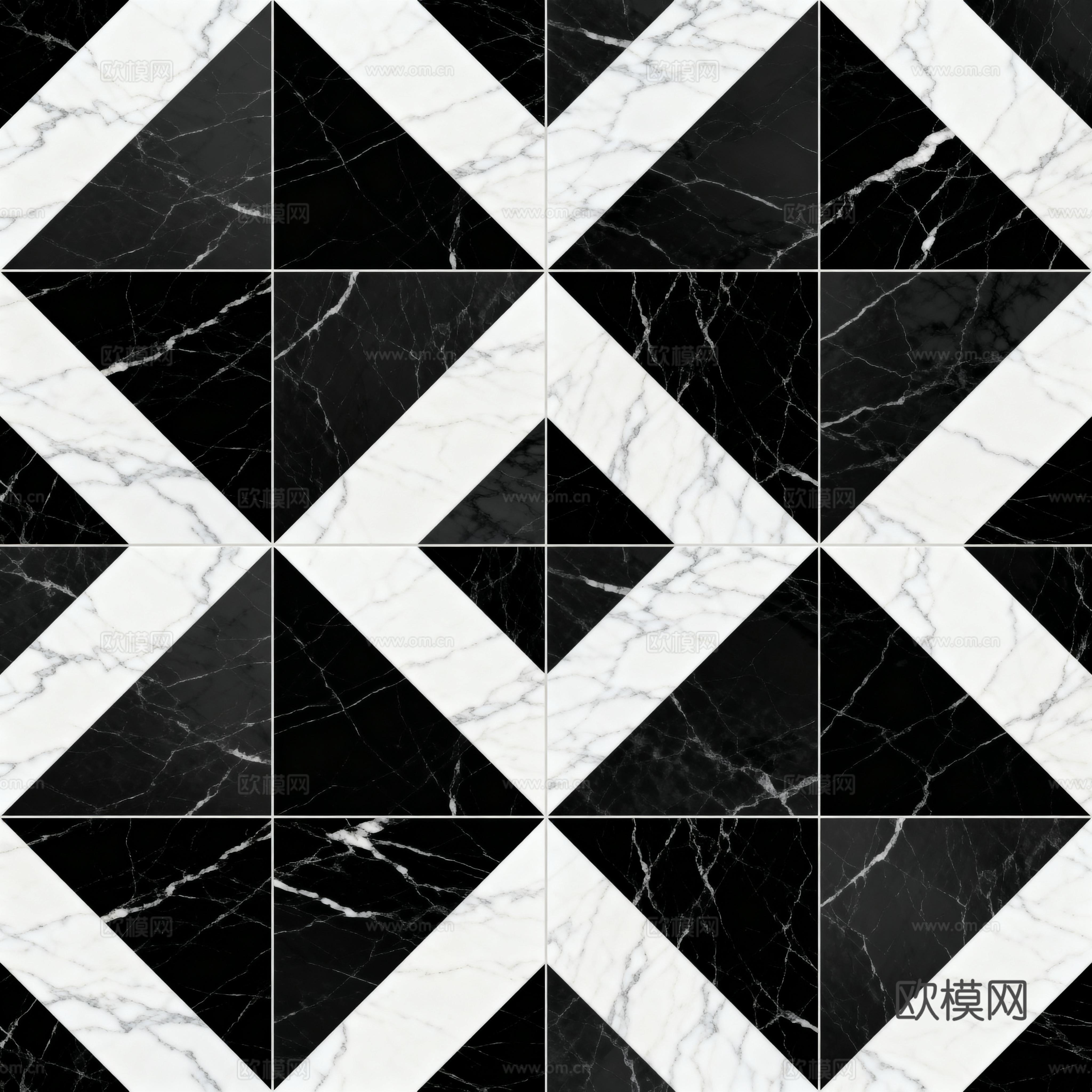花砖 黑白石材拼花 花卉几何图案水刀石材拼花地砖 石材马赛克下载
