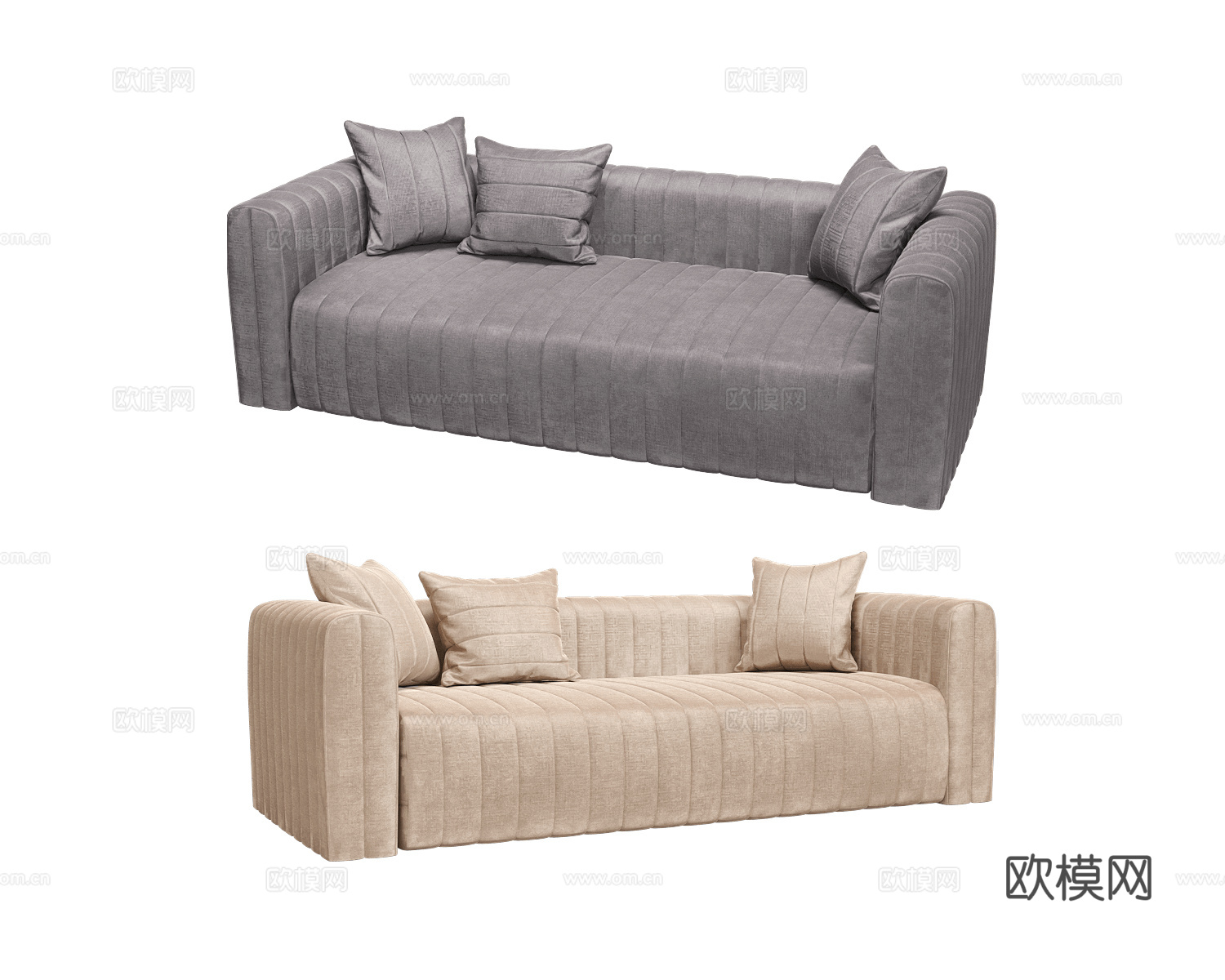 KULT 双人沙发3d模型下载