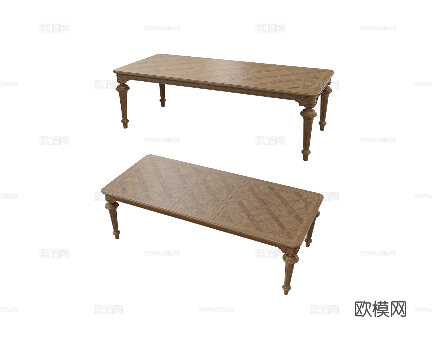 Full House 美式餐桌3d模型下载（渲染图1）