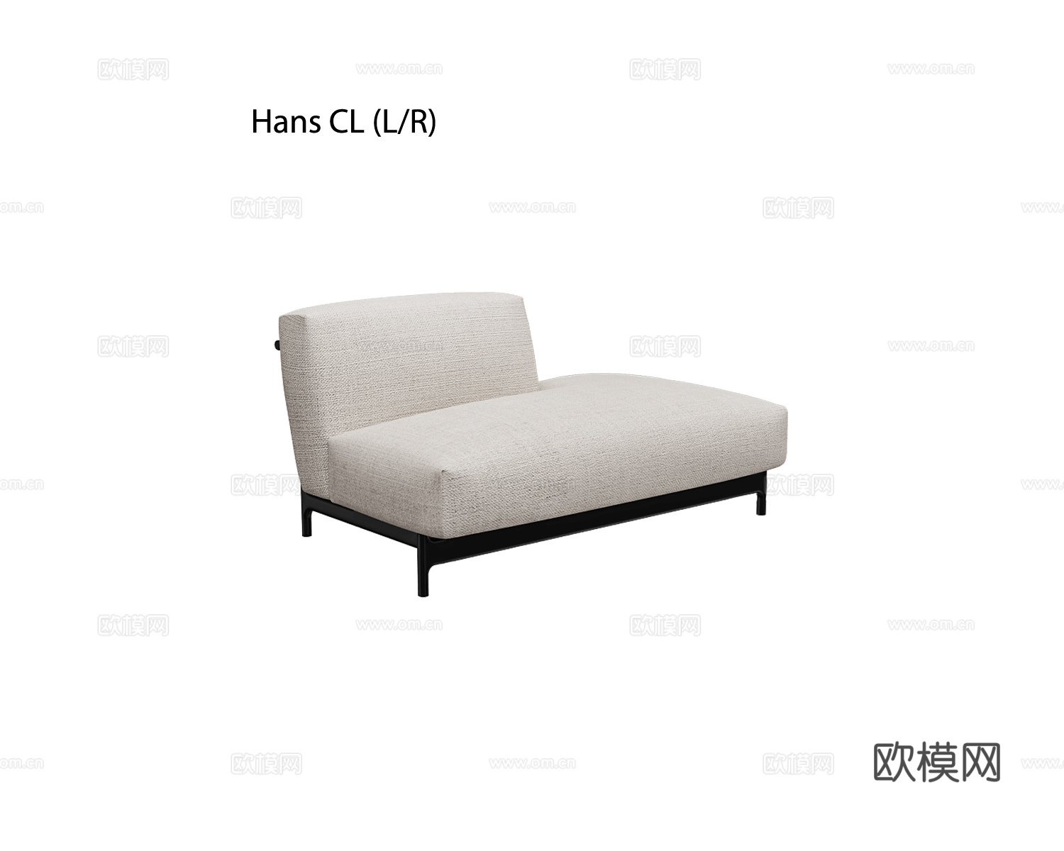 Unika 双人转角沙发3d模型下载（渲染图2）