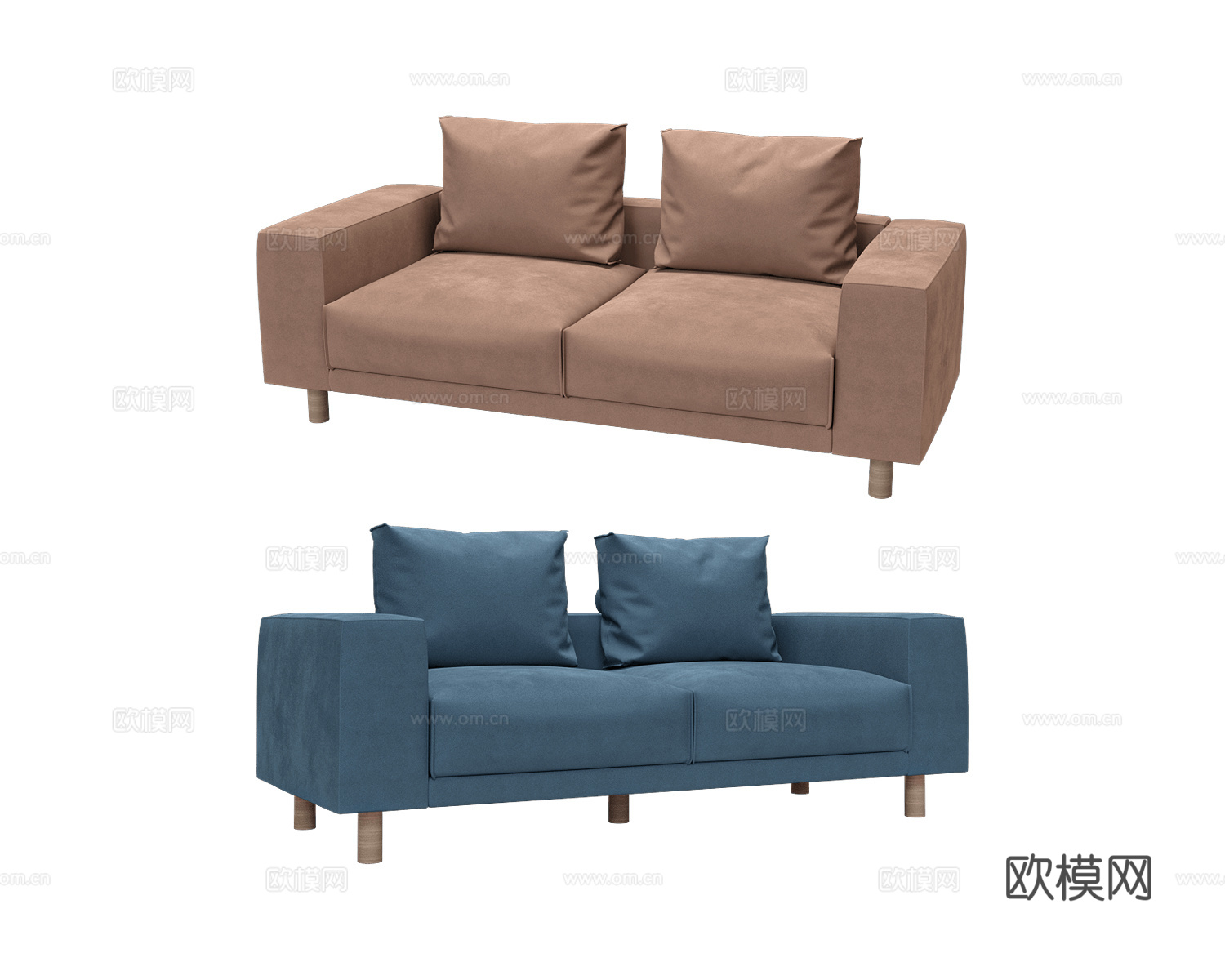 KULT 双人沙发3d模型下载