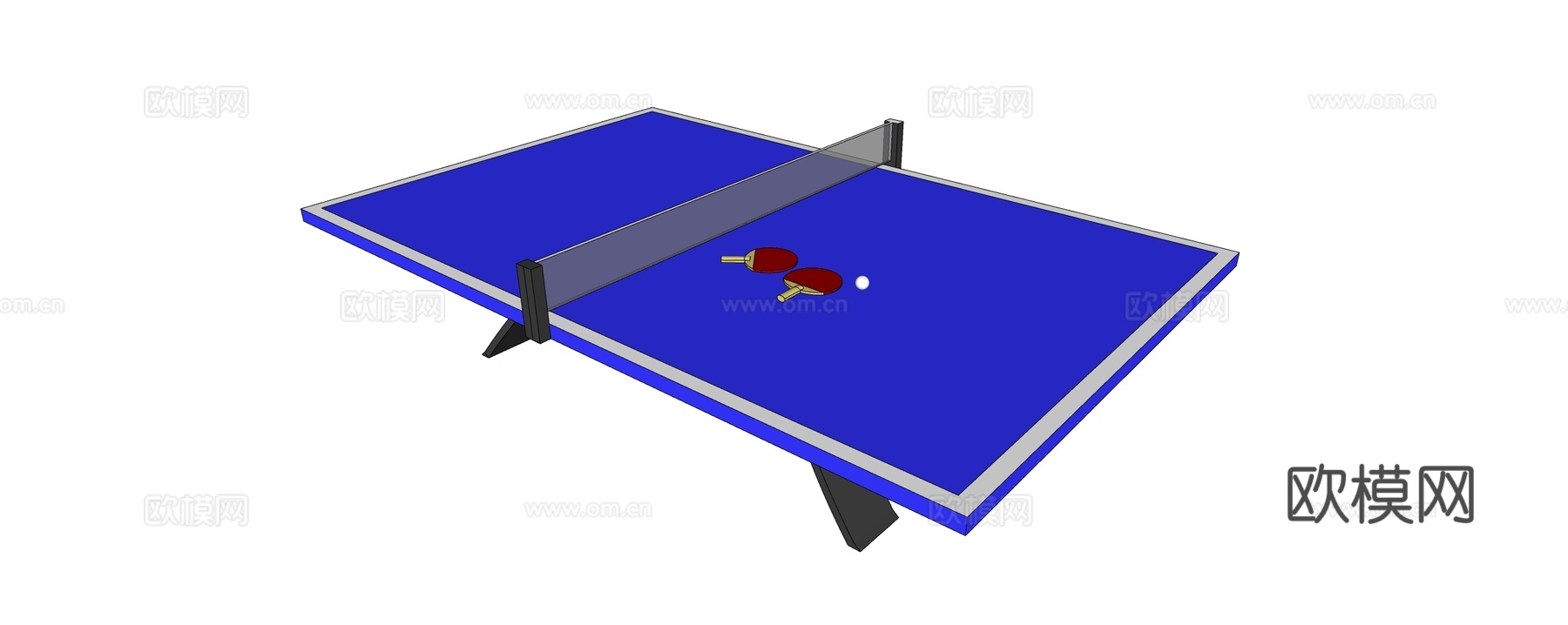 乒乓球桌su模型