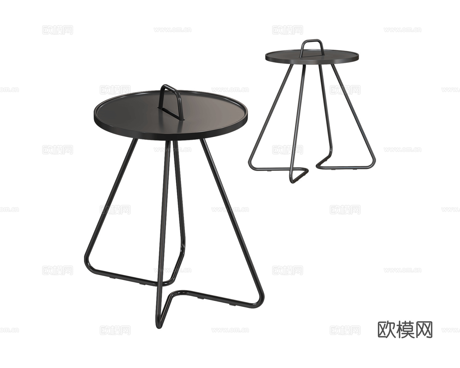 Cane-line 角几 圆几3d模型下载