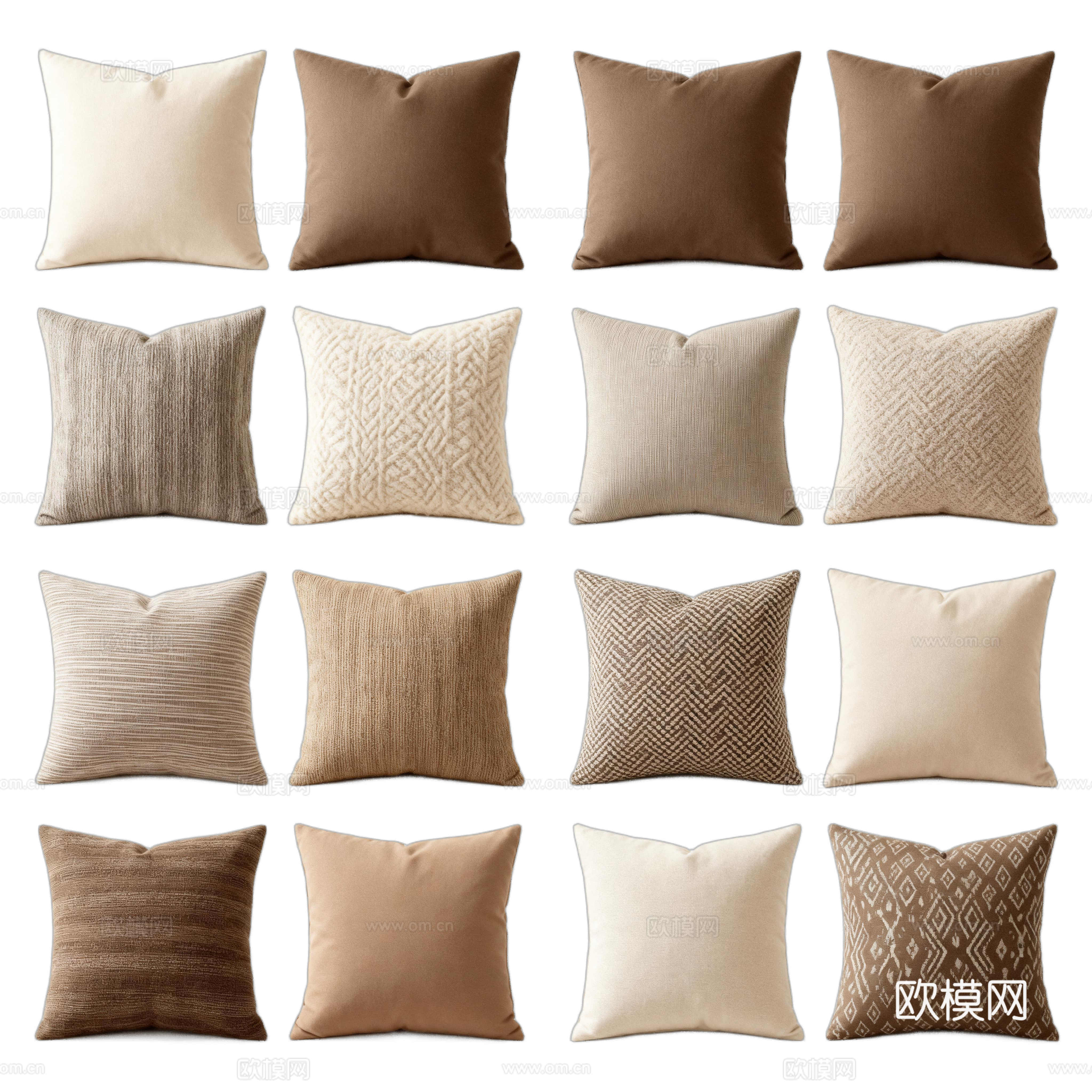 诧寂风抱枕 禅意抱枕 中式抱枕 素雅抱枕 棕色涂鸦抱枕