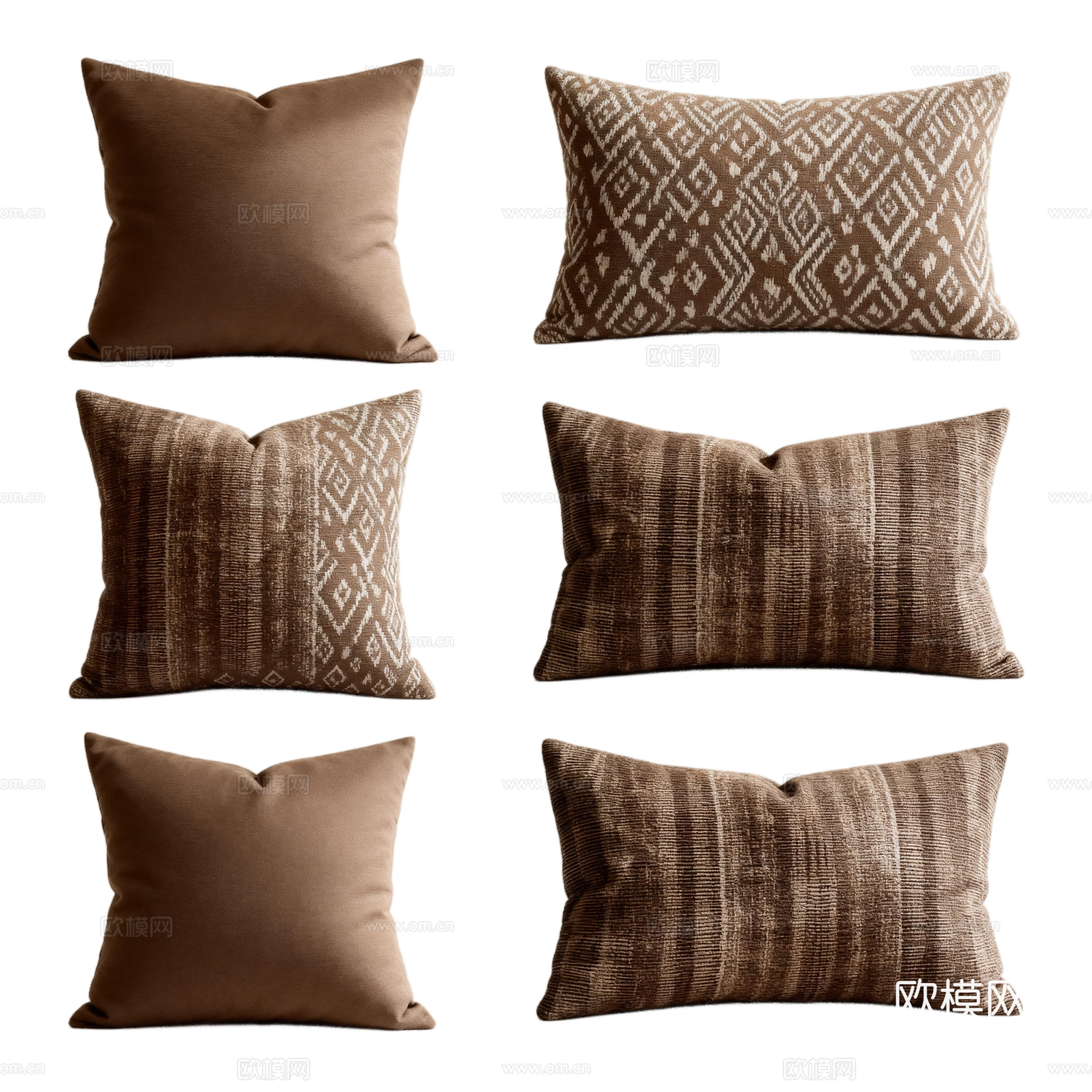 诧寂风抱枕 禅意抱枕 中式抱枕 素雅抱枕 棕色涂鸦抱枕