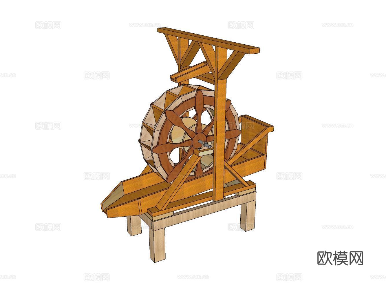 风车su模型