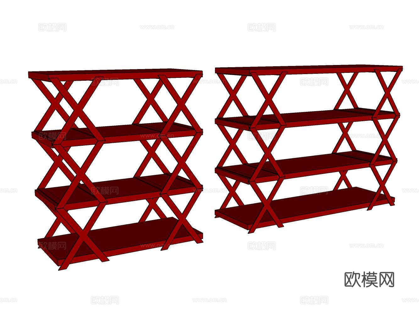 货架su模型