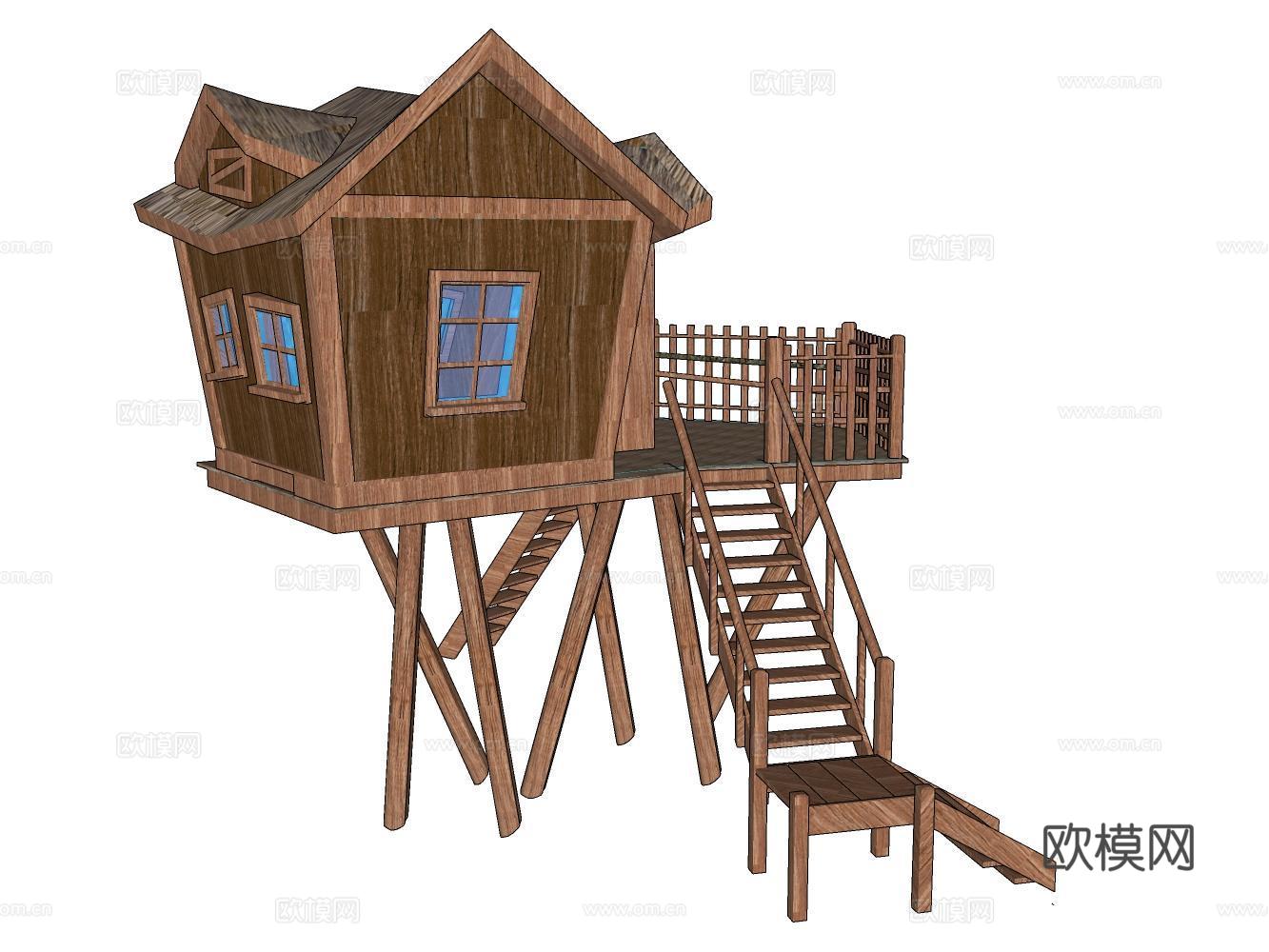 木屋su模型