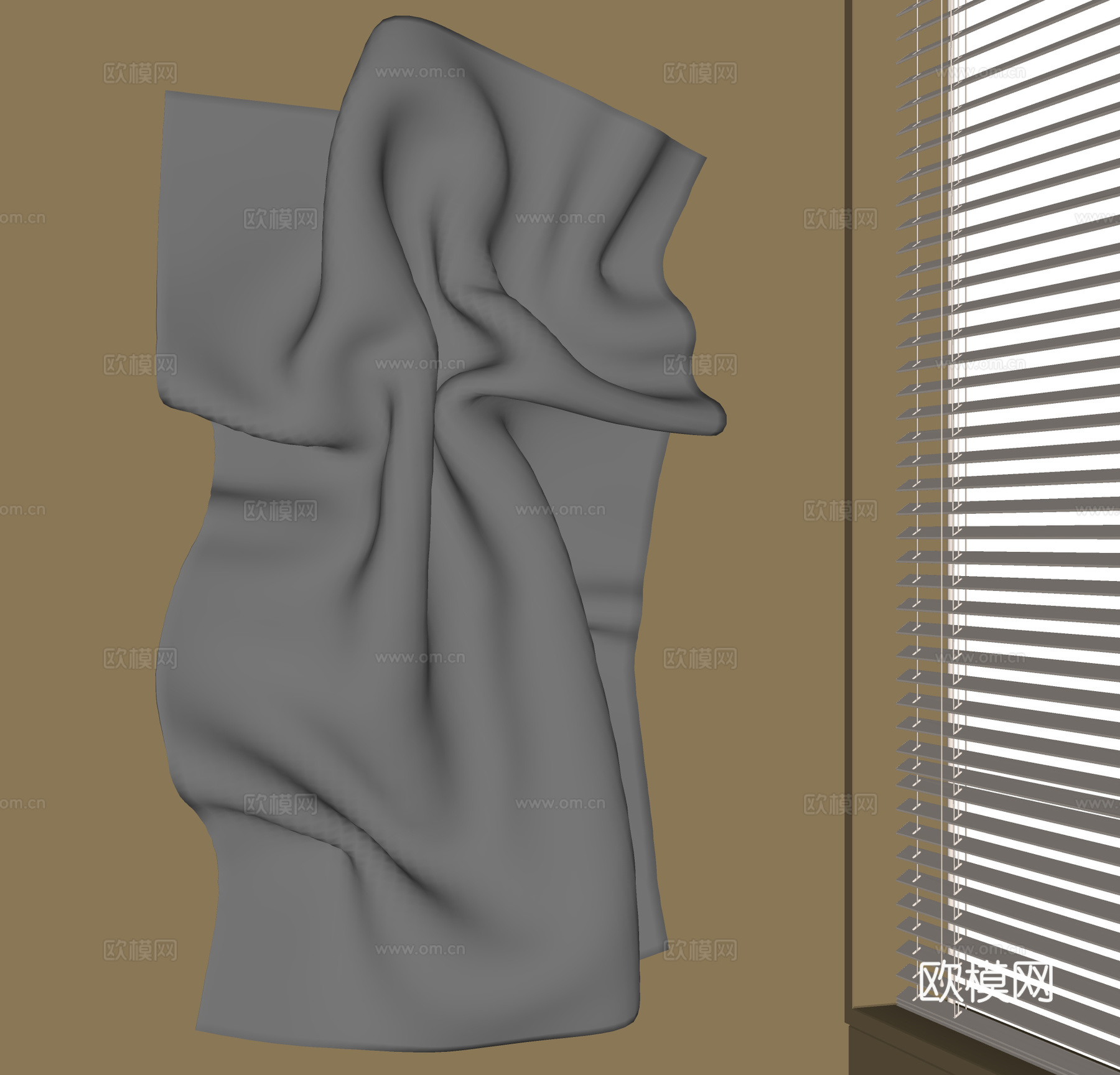 现代金属挂件su模型