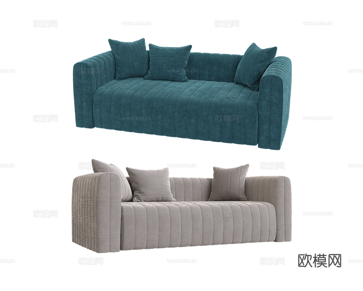 KULT 双人沙发3d模型下载