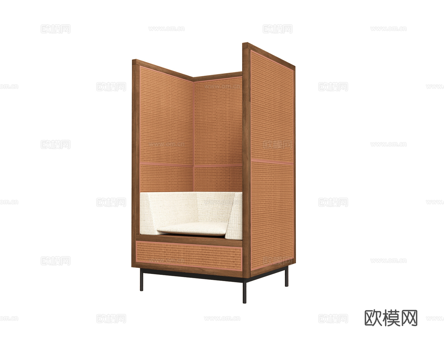 Nature 隔断单椅 单人沙发3d模型下载（渲染图2）