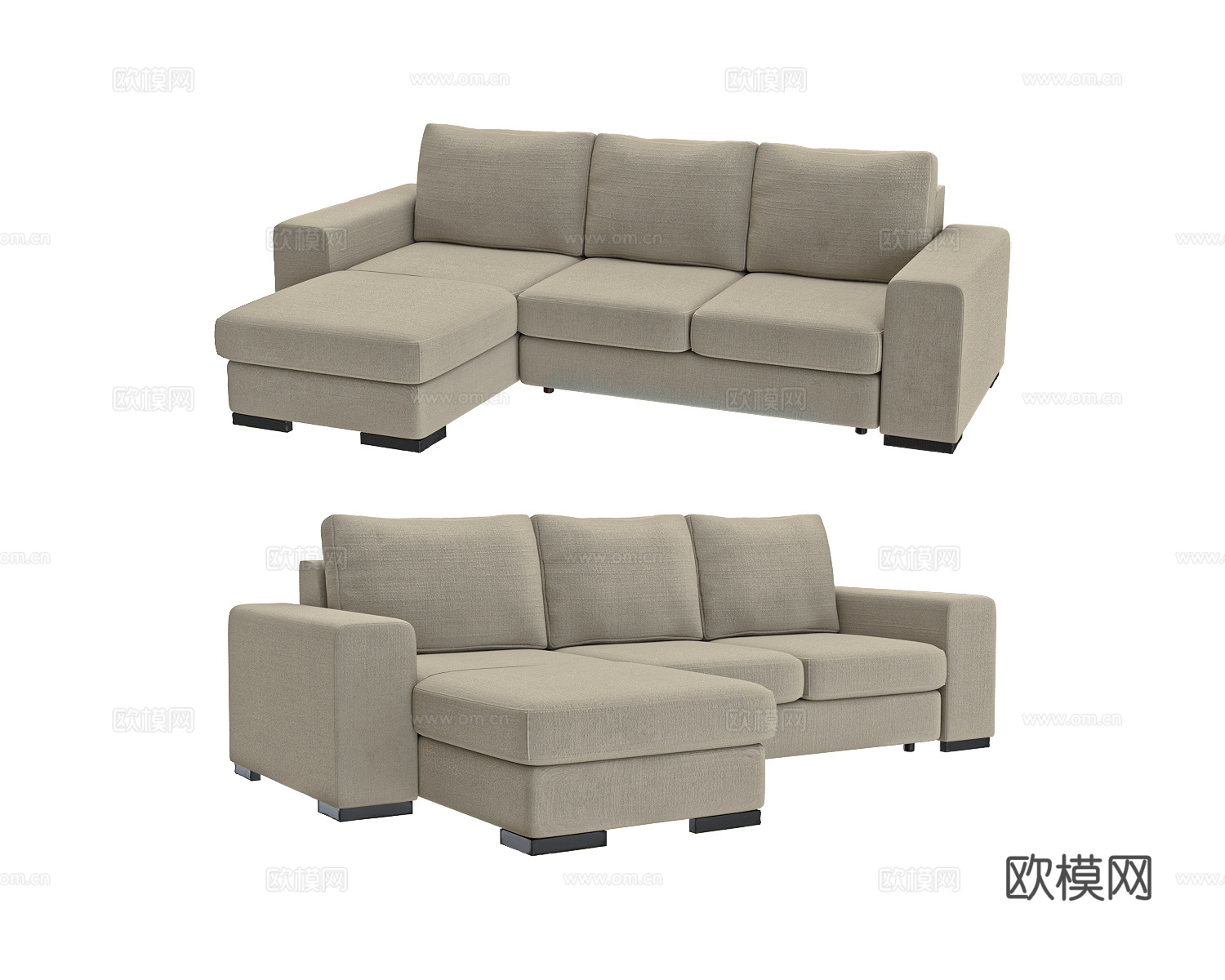 Bizzarto 转角沙发3d模型下载