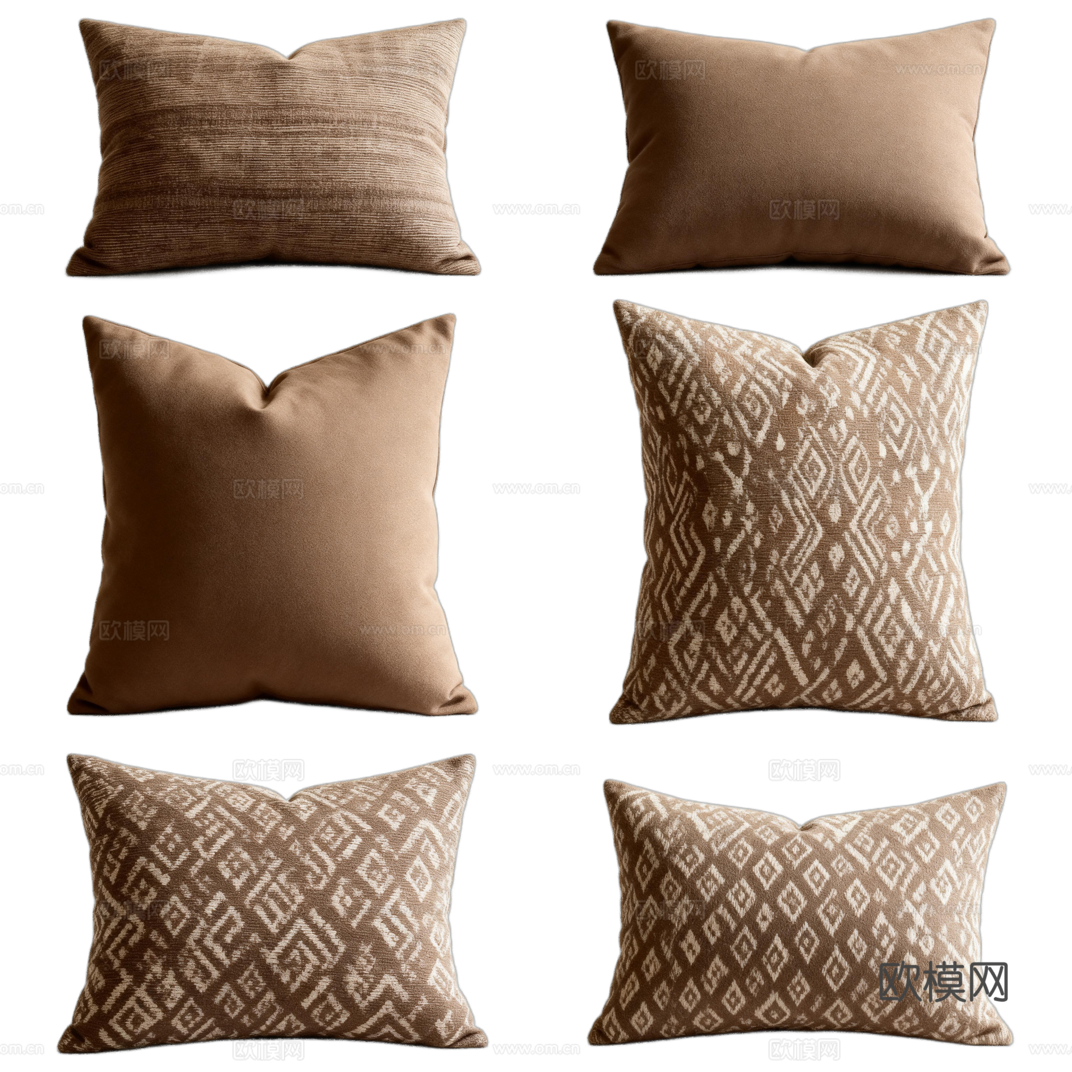 诧寂风抱枕 禅意抱枕 中式抱枕 素雅抱枕 棕色涂鸦抱枕