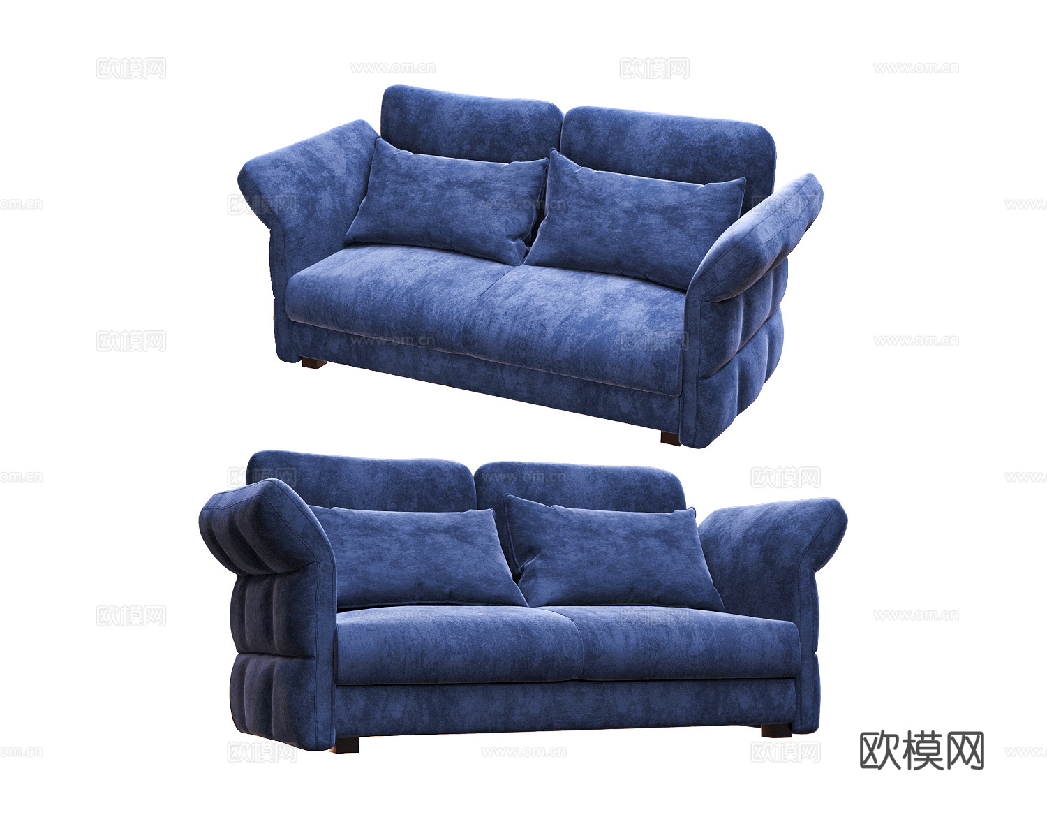 Perozzo 双人沙发3d模型下载