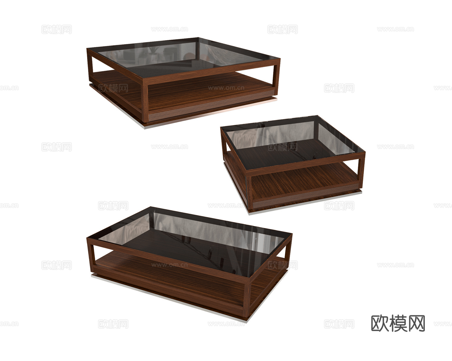 Ceccotti Collezioni 意式玻璃茶几3d模型下载