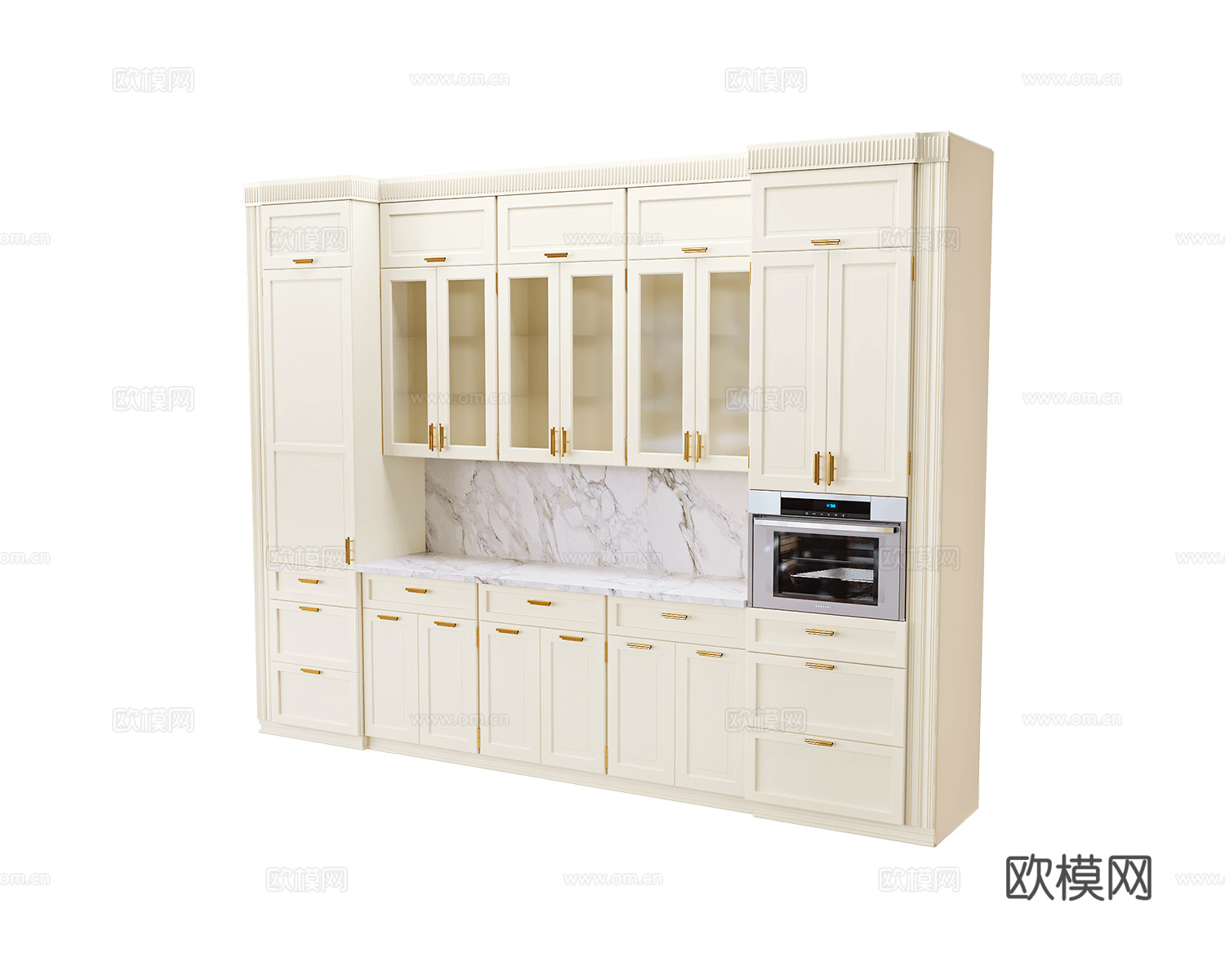 Any Home 意式橱柜3d模型下载（渲染图1）