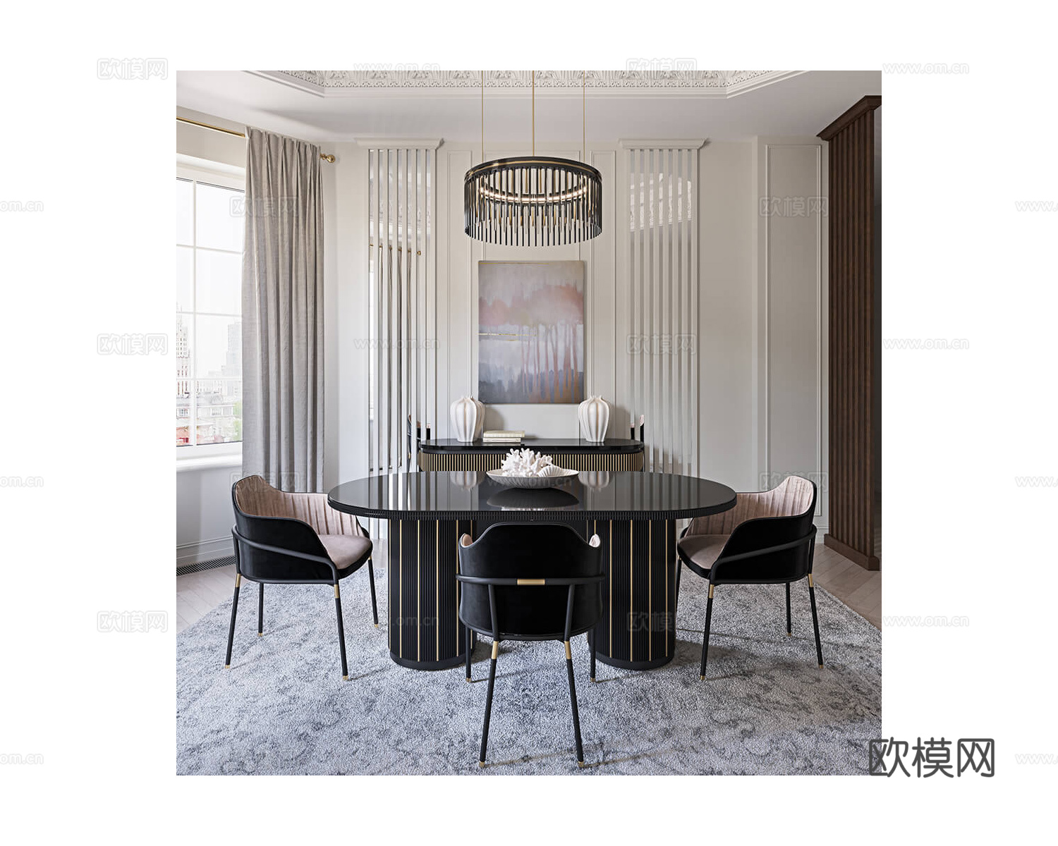 Any Home 意式吊灯3d模型下载（渲染图2）