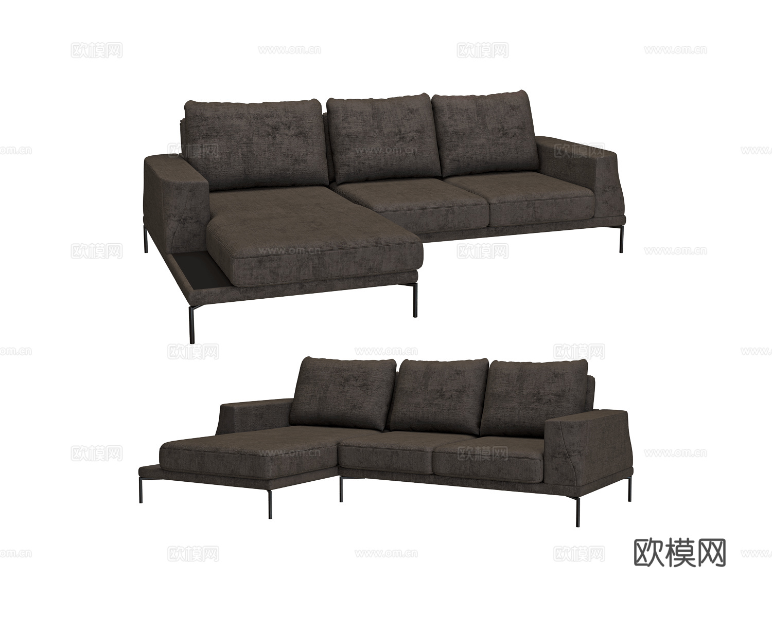 Bizzarto 转角沙发3d模型下载