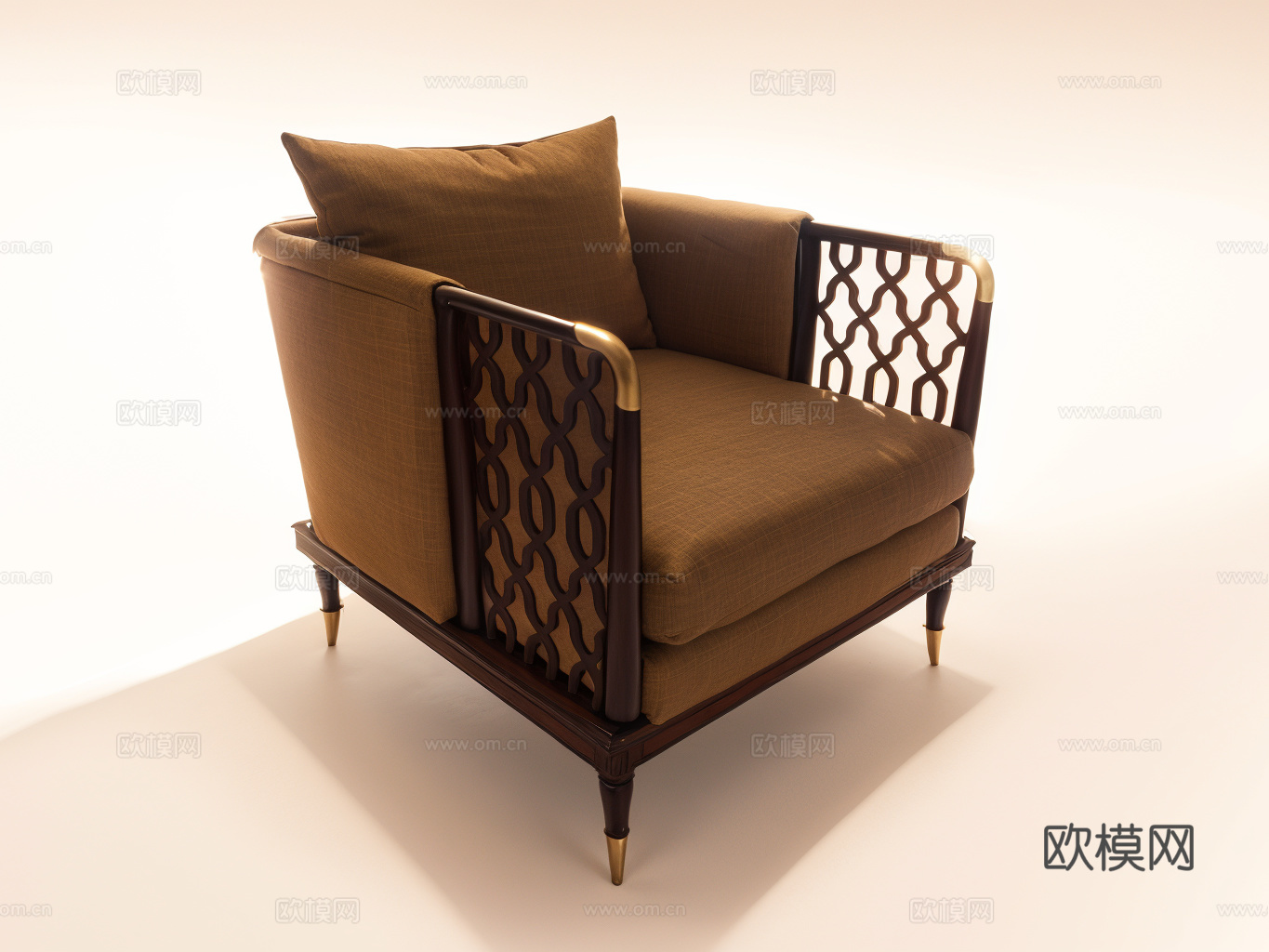 单人沙发su模型