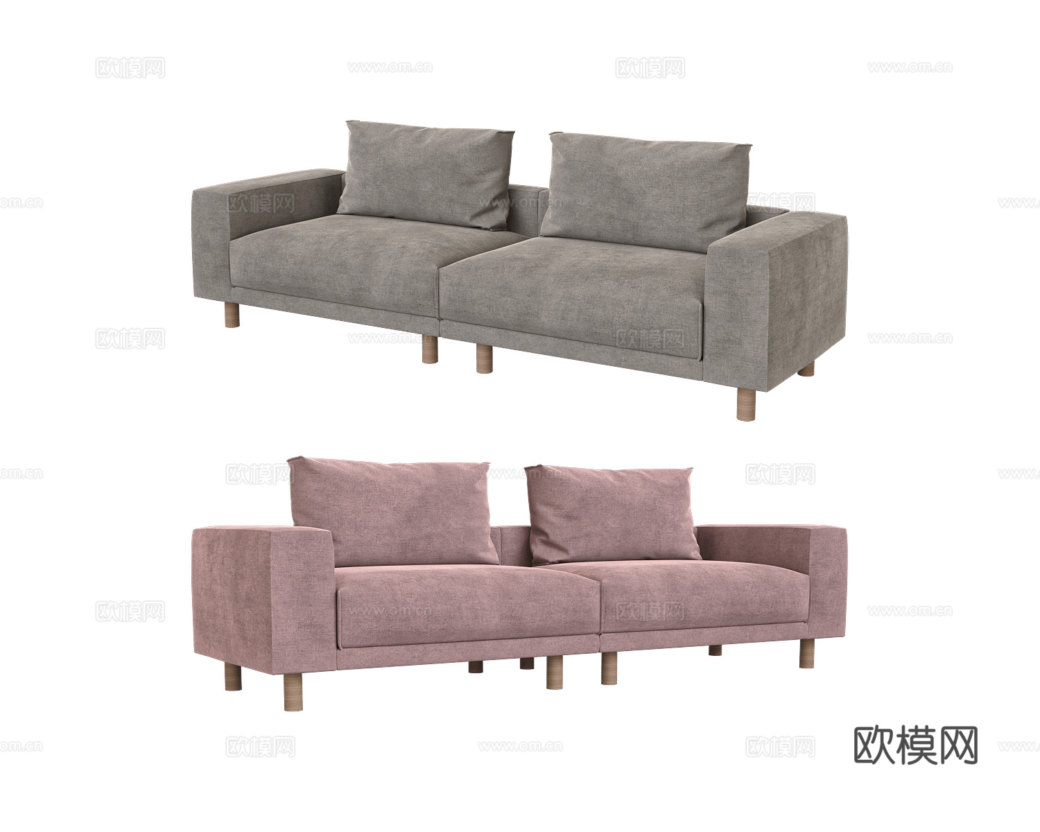 KULT 双人沙发3d模型下载