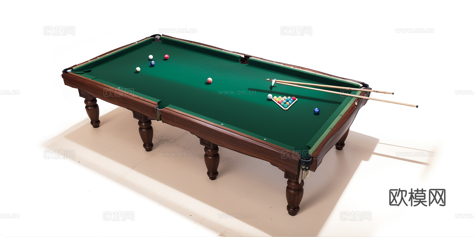 台球桌su模型