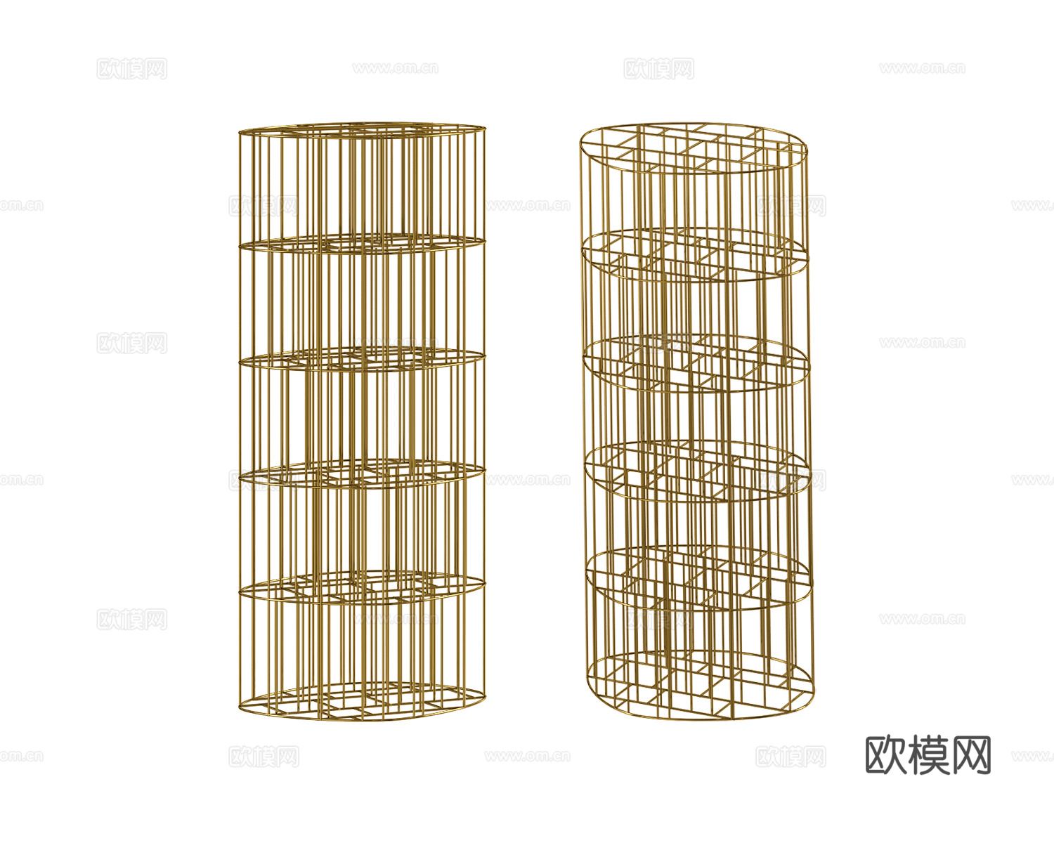 Ceccotti Collezioni 意式书架3d模型下载（渲染图1）