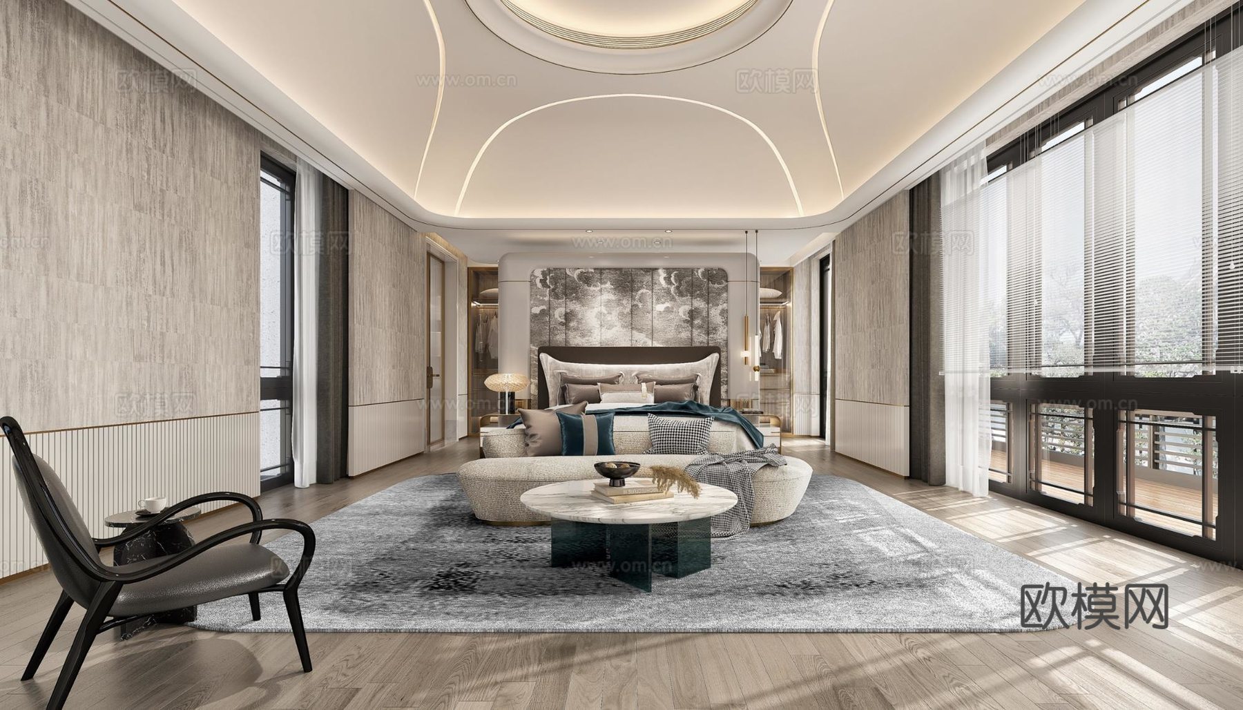 轻奢别墅 样板间 最新全套施工图 效果图合集cad施工图