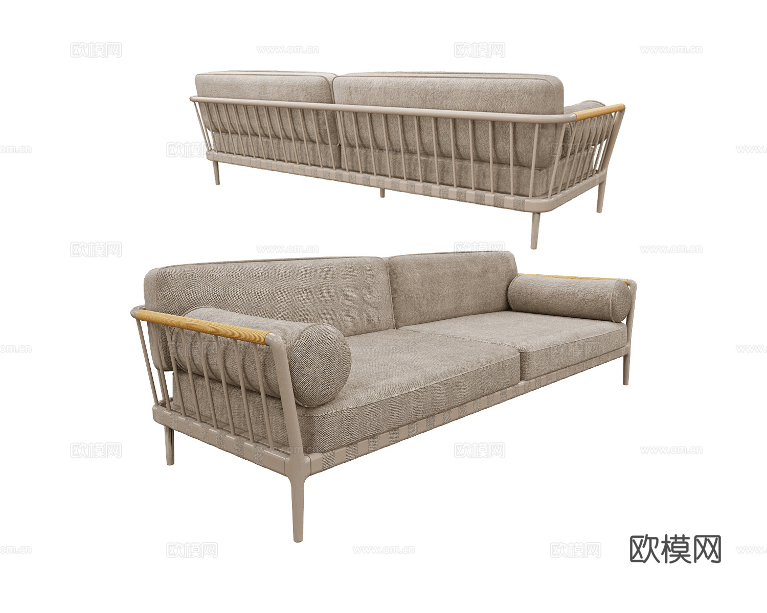 Vipp 户外双人沙发3d模型下载（渲染图2）