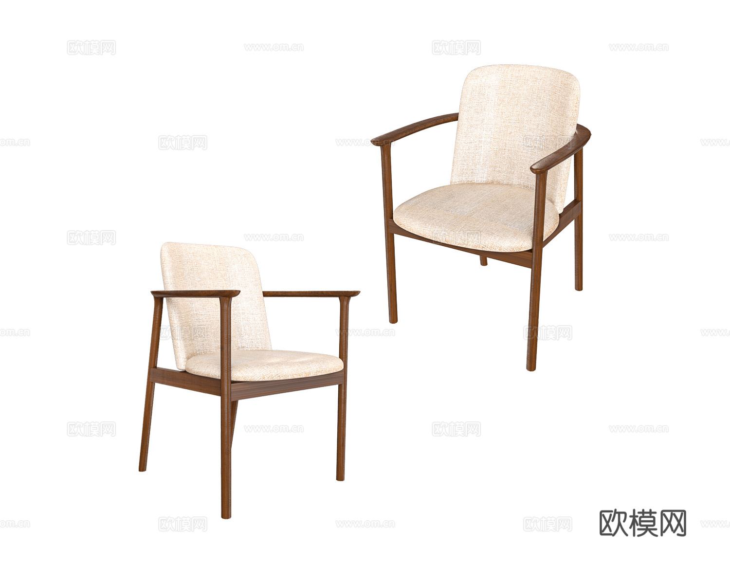 ZZOK 餐椅 扶手椅子3d模型下载