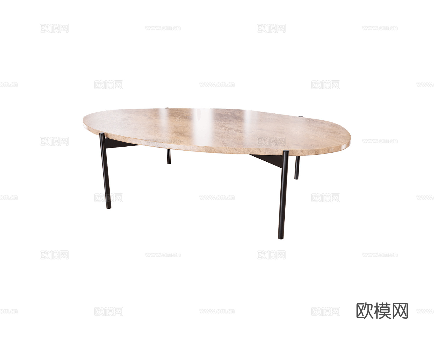 Woud 茶几3d模型下载