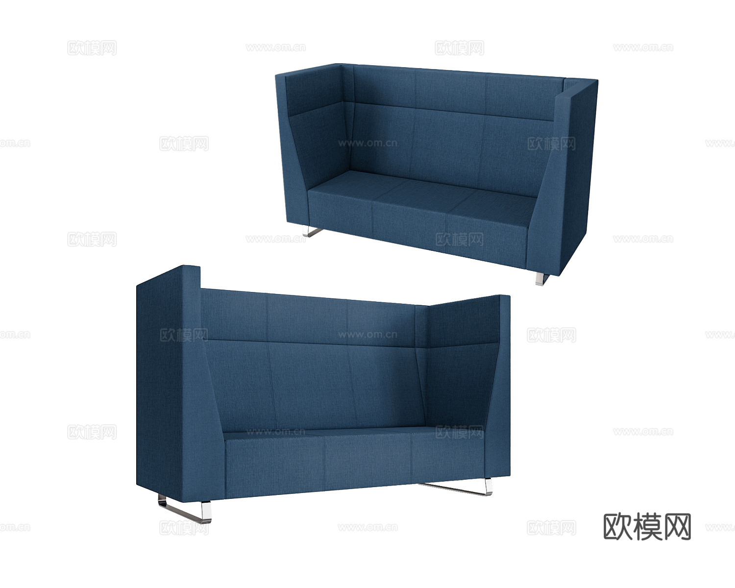 Bejot 高背沙发3d模型下载