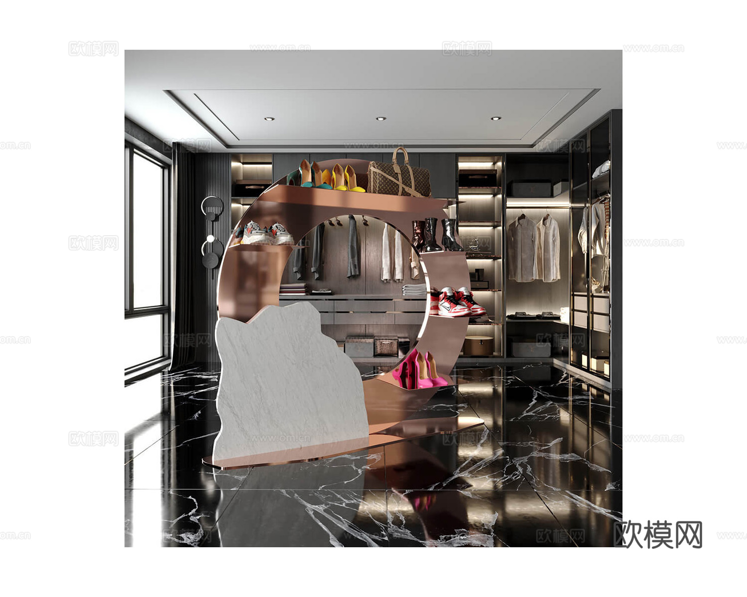 MAVIMATT 鞋架展柜 展架3d模型下载（渲染图2）