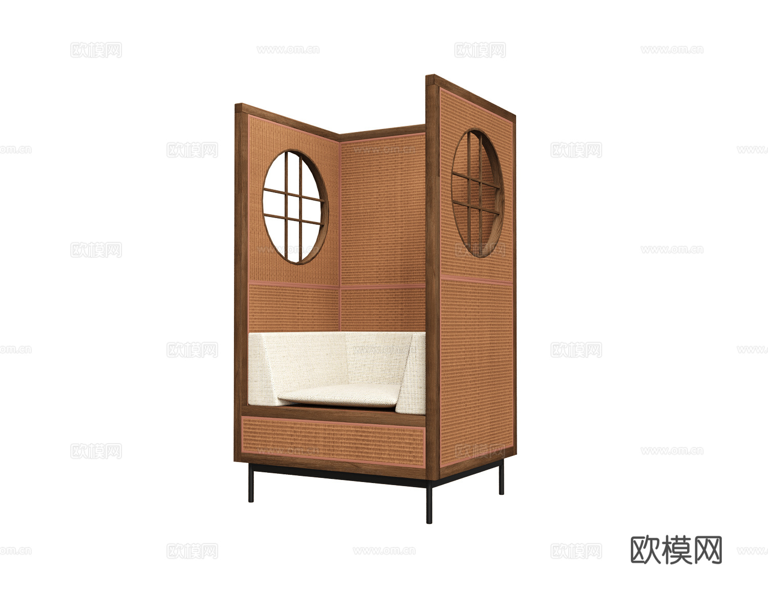 Nature 隔断单椅 单人沙发3d模型下载（渲染图1）