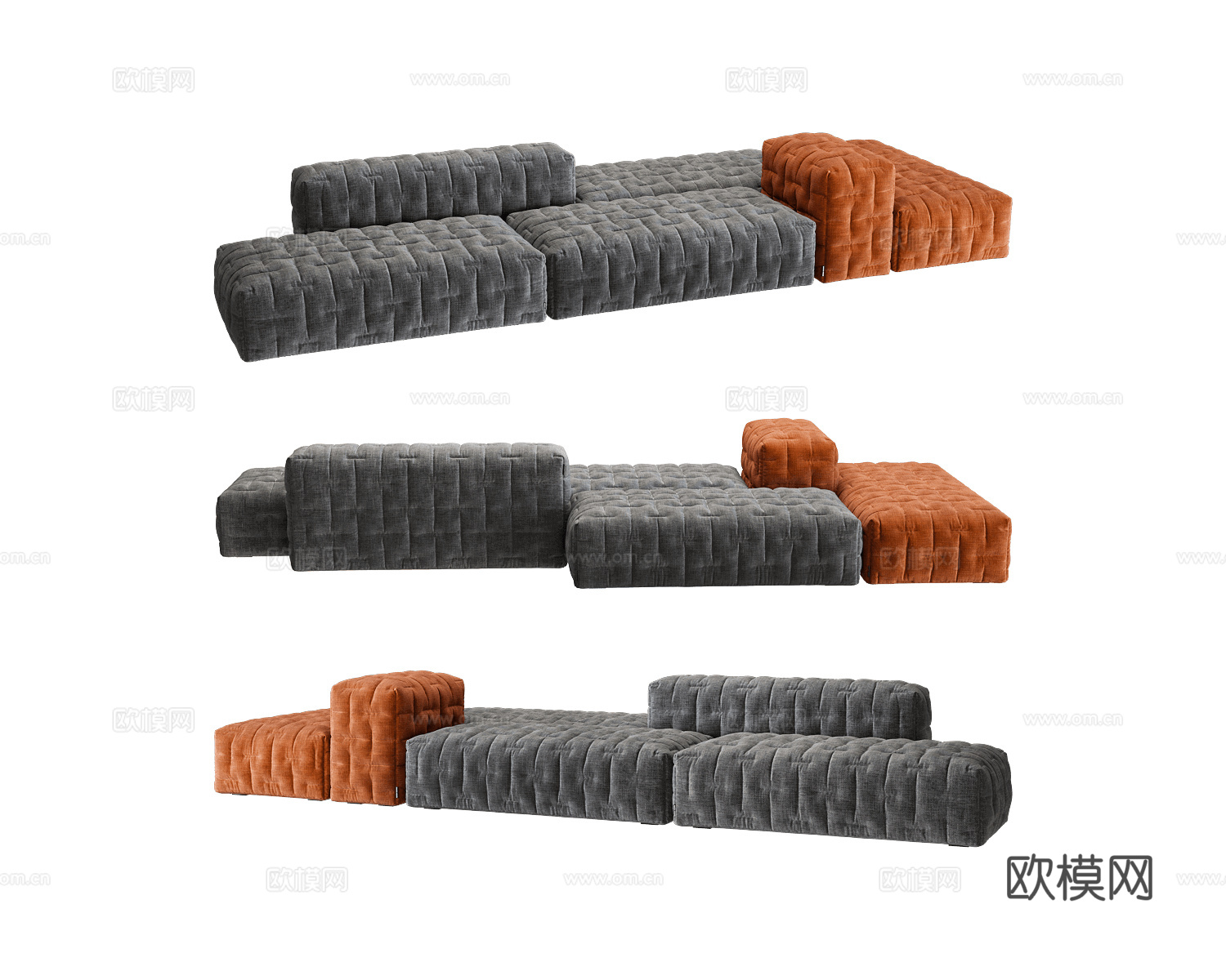 Boca Room 多人沙发3d模型下载